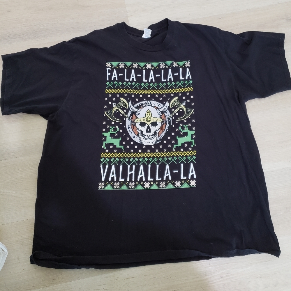 3x  Valhalla viking christmas shirt